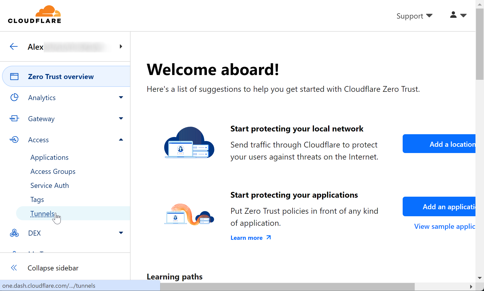 Cloudflare - Click Tunnels