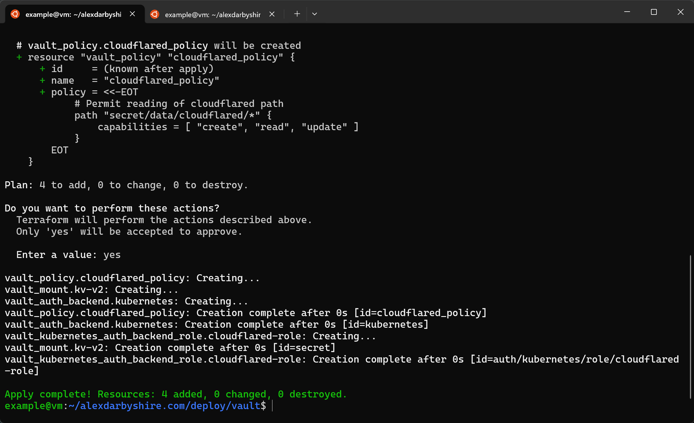 Apply Terraform Config 2