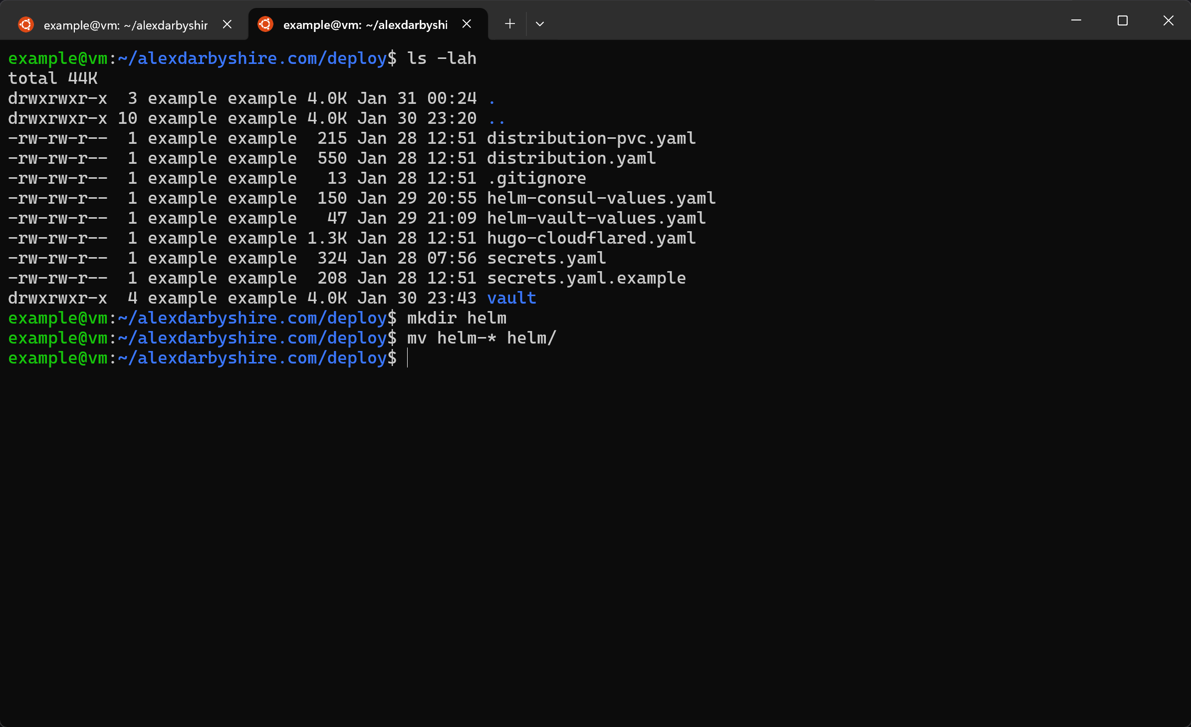 Move Helm Files to Subdirectory