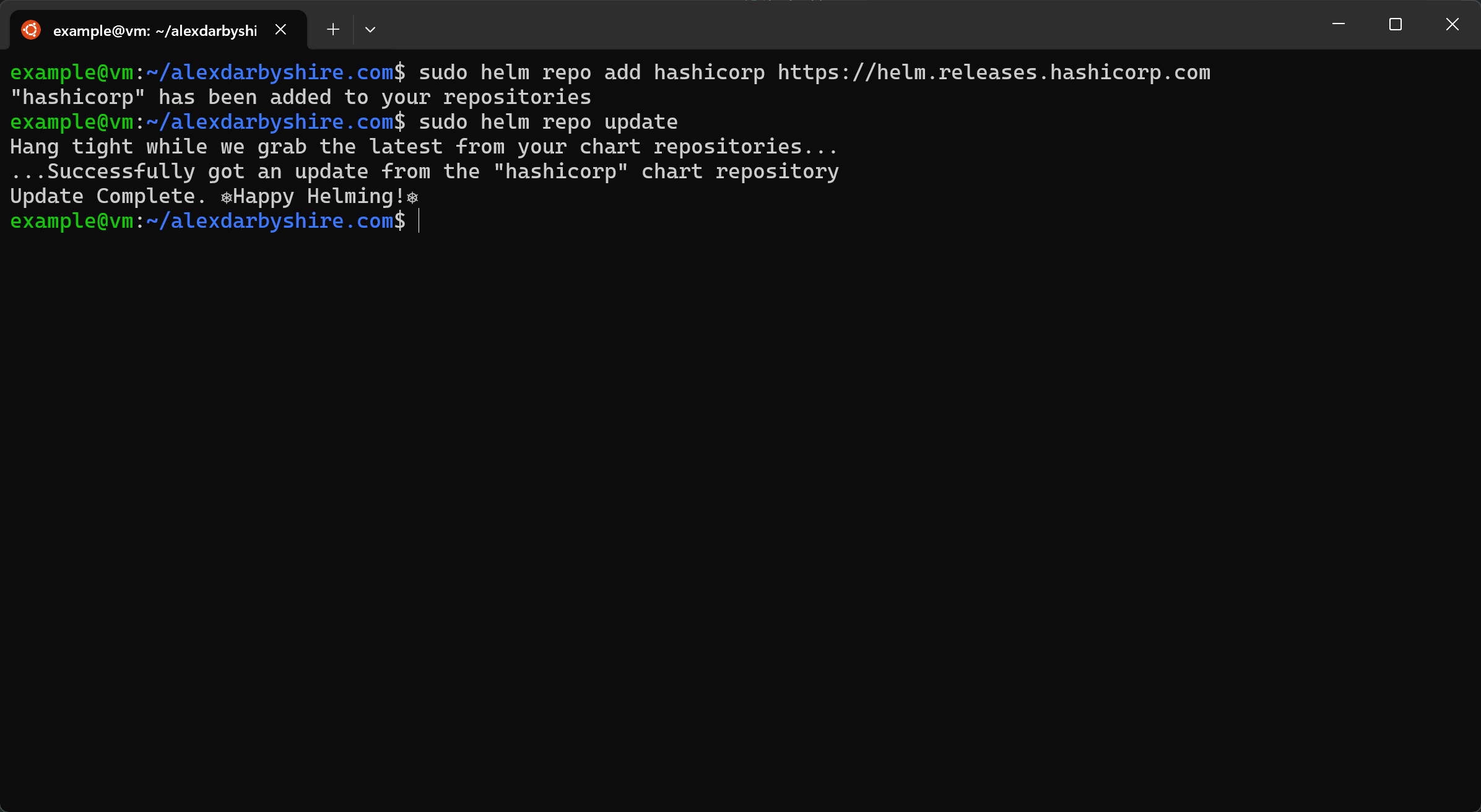 Add and Update Helm Repository