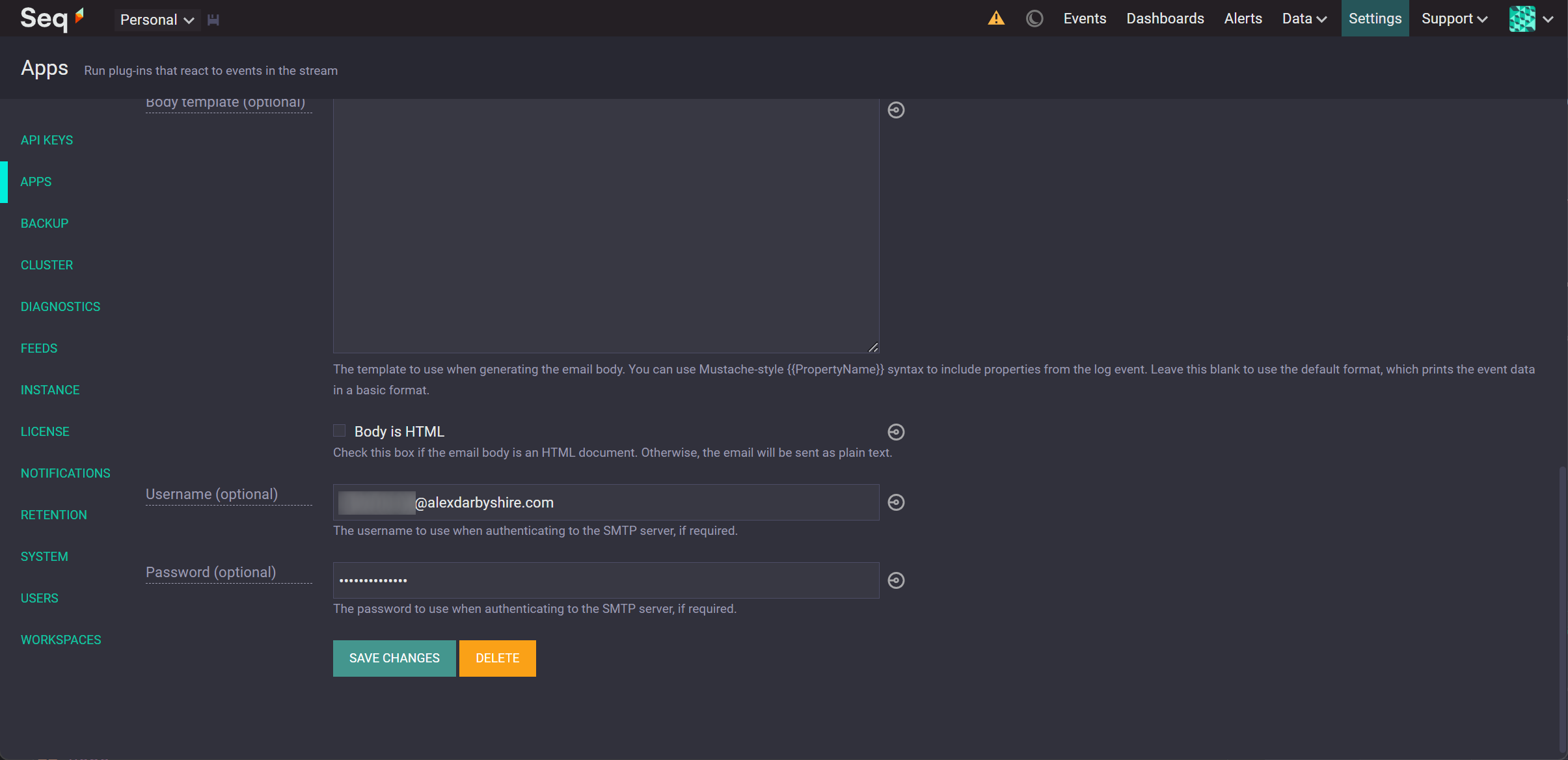 Configure Seq.Mail.Instance Part 2