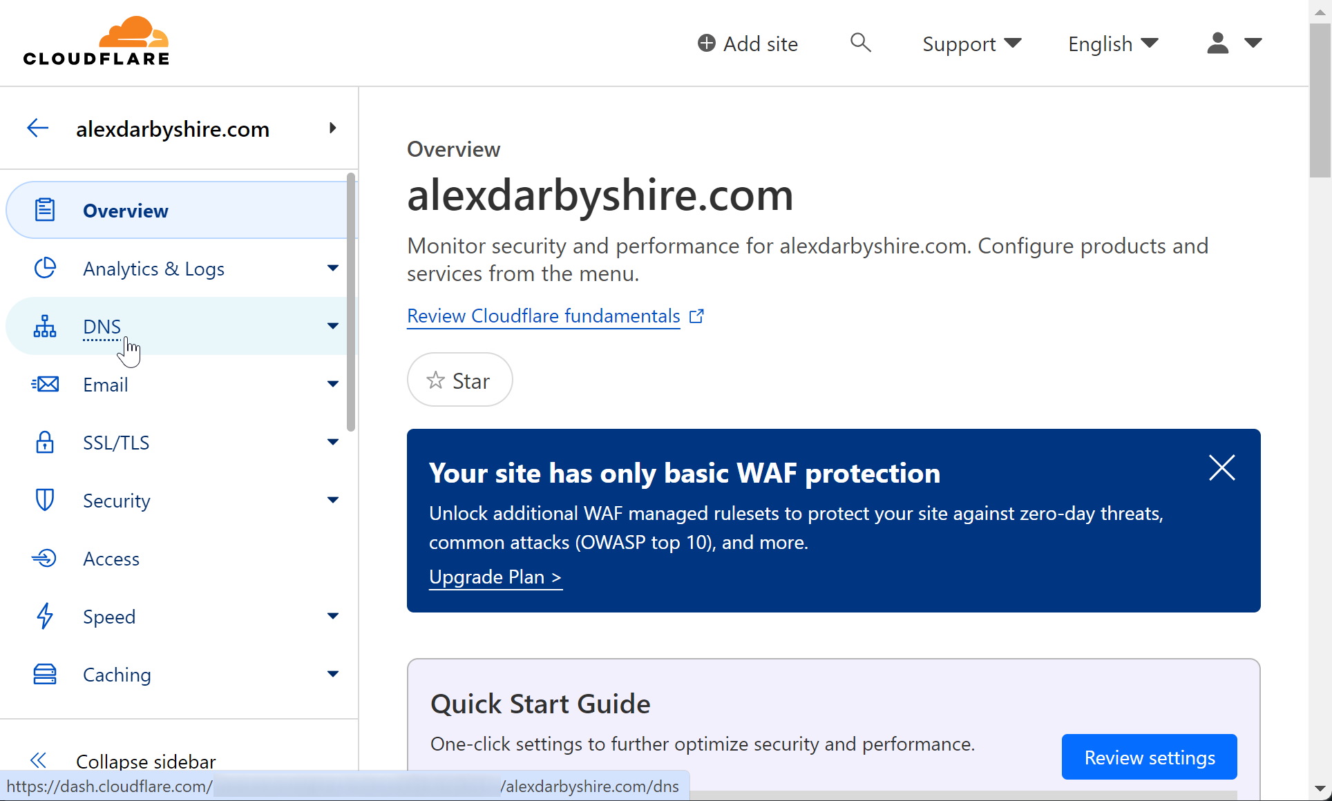 Cloudflare - Click DNS