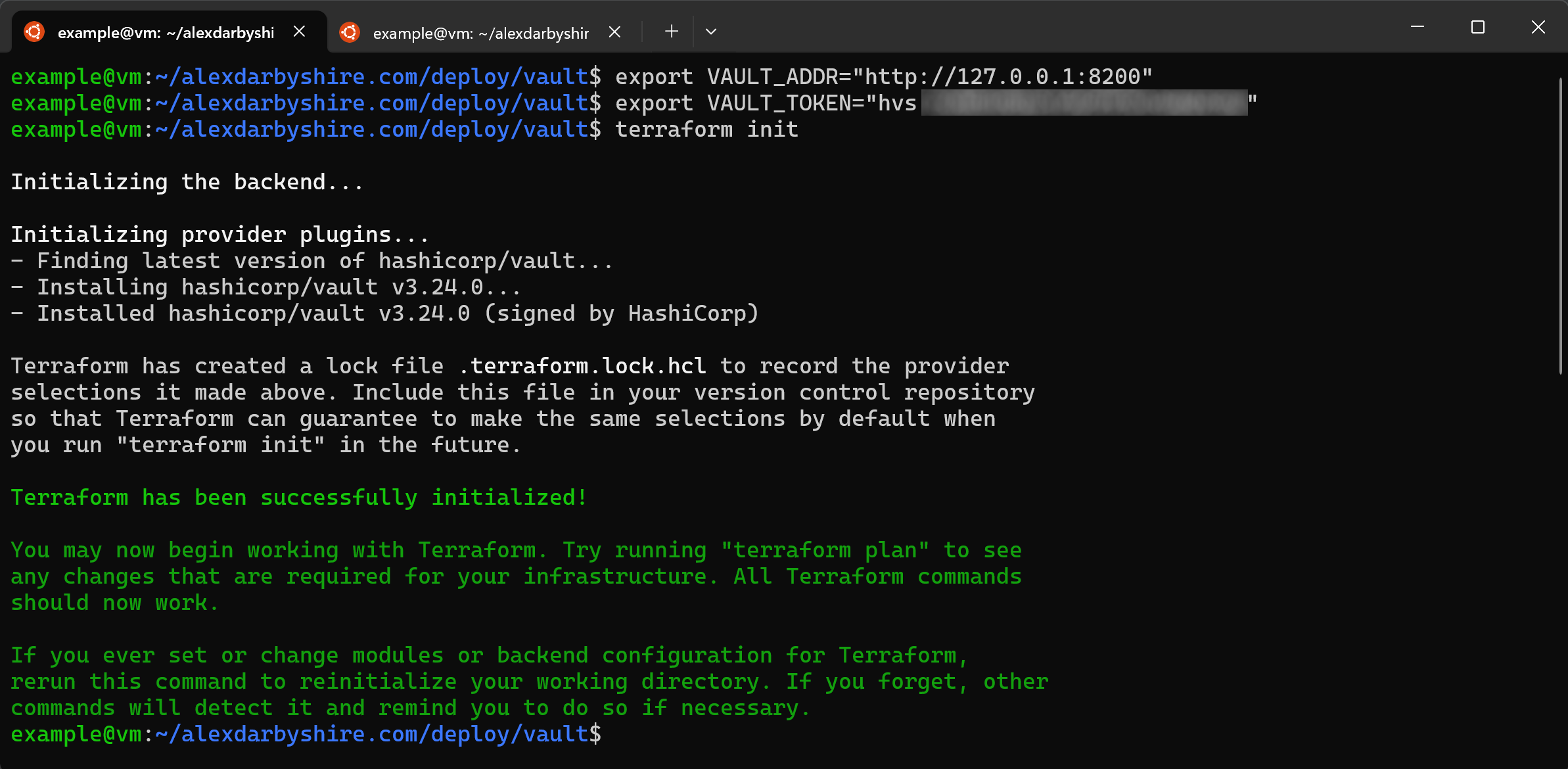 Initialise Terraform
